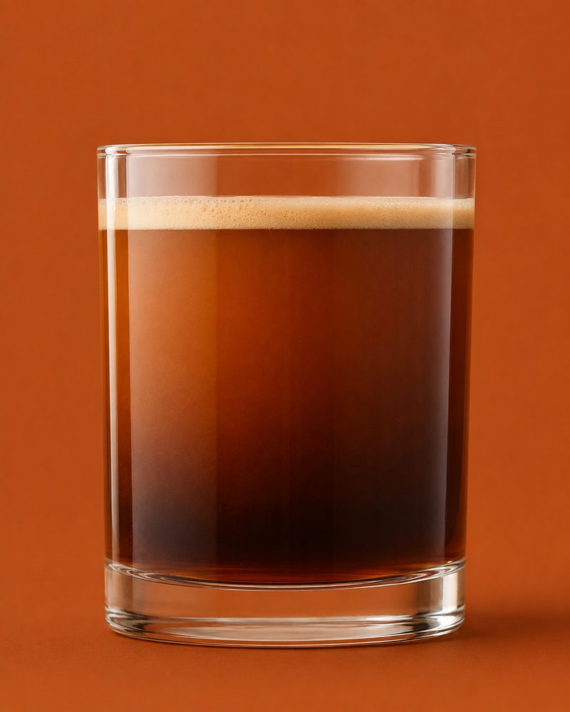 Vue en coupe : Café americano