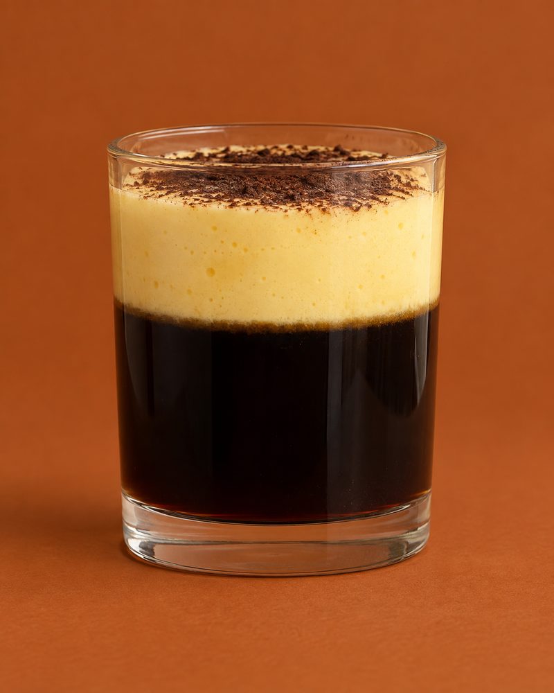 Vue en coupe : Café aux œufs