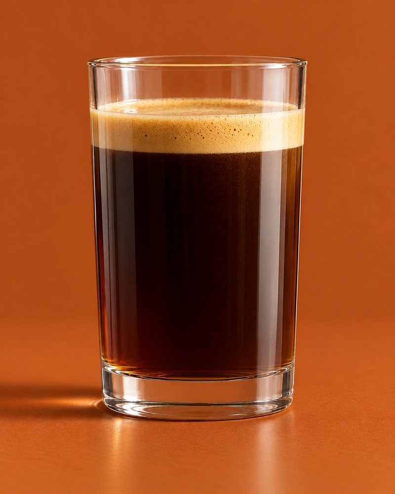 Vue en coupe : Caffè crema