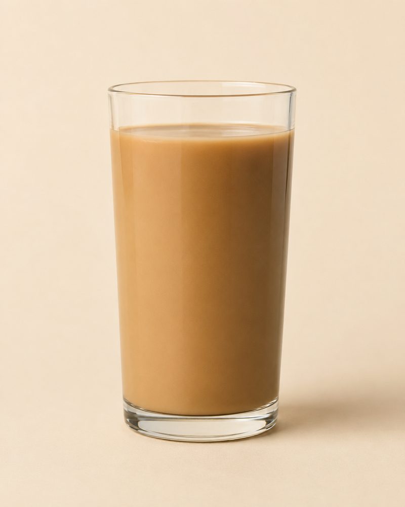 Vue en coupe : Café con leche cubain