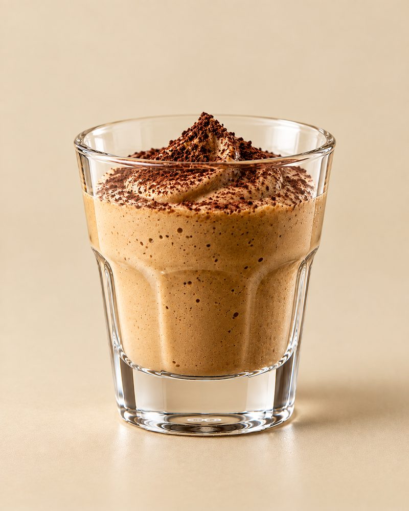 Vue en coupe : Crema di caffè