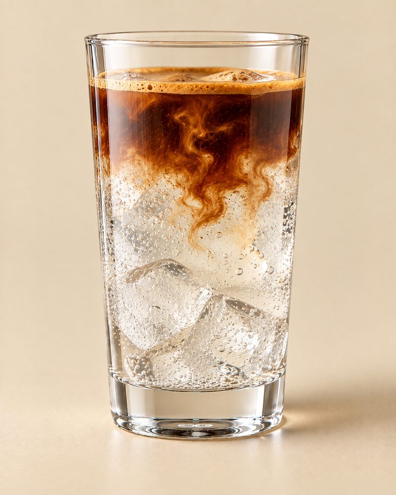 Vue en coupe : Espresso tonic