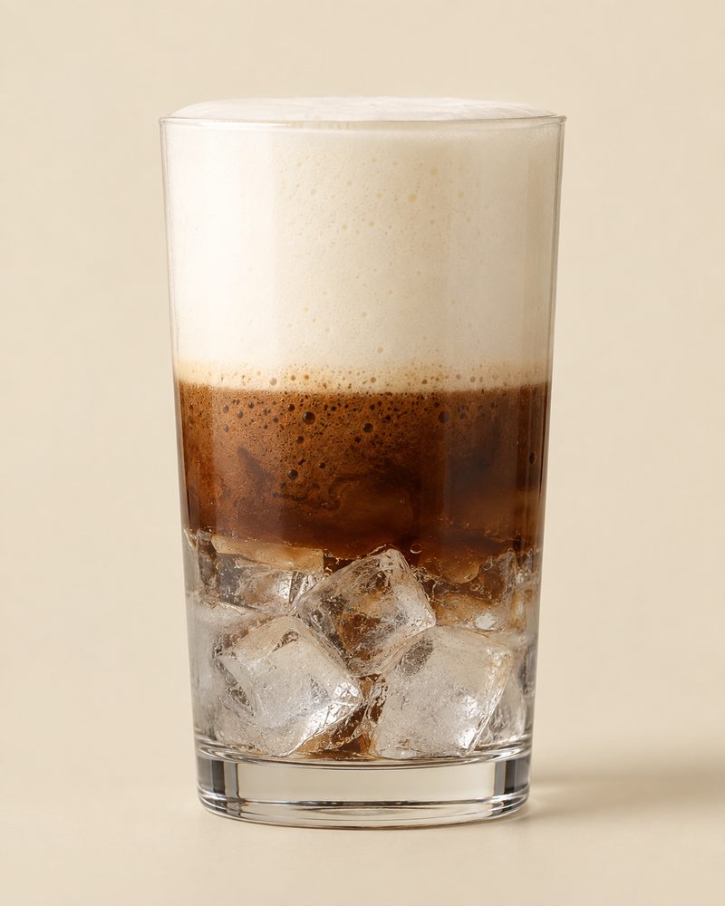 Vue en coupe : Freddo cappuccino