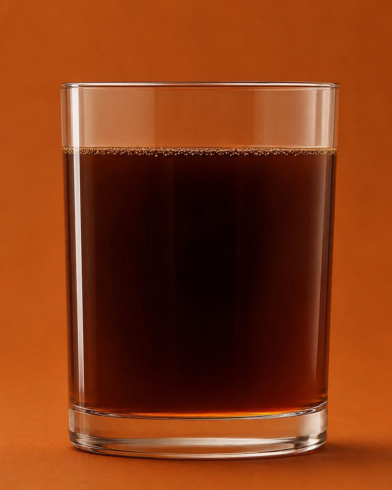 Vue en coupe : Café french press