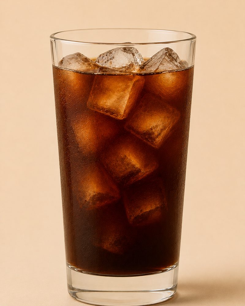 Vue en coupe : Café glacé