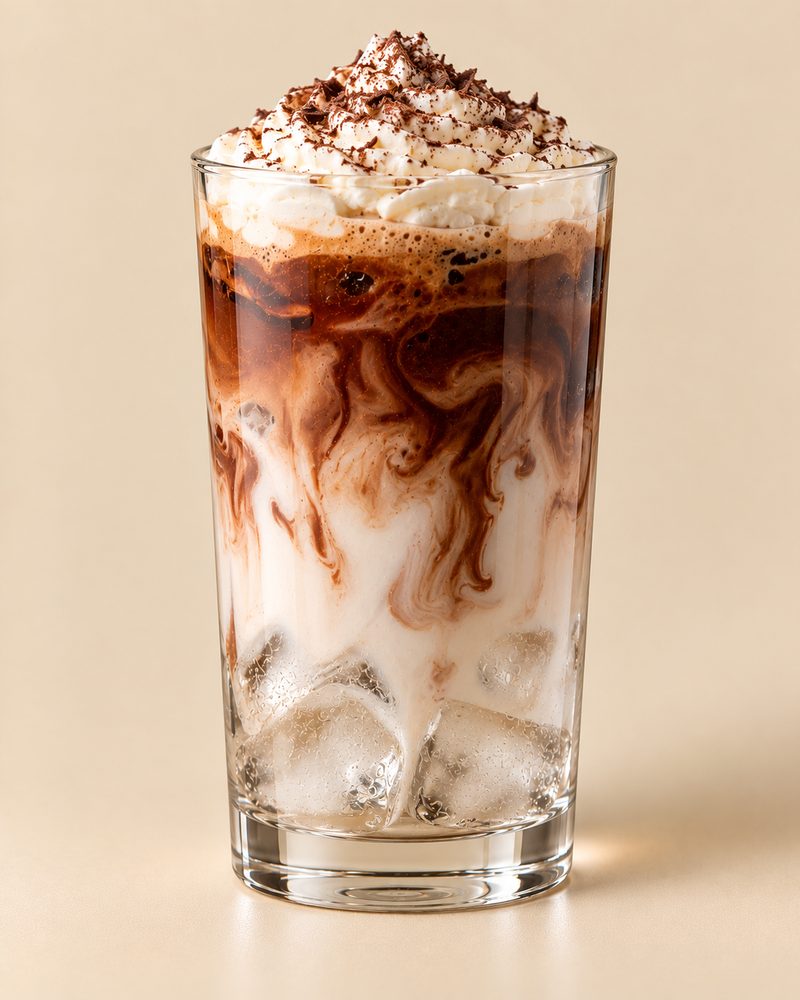 Vue en coupe : Iced mocha