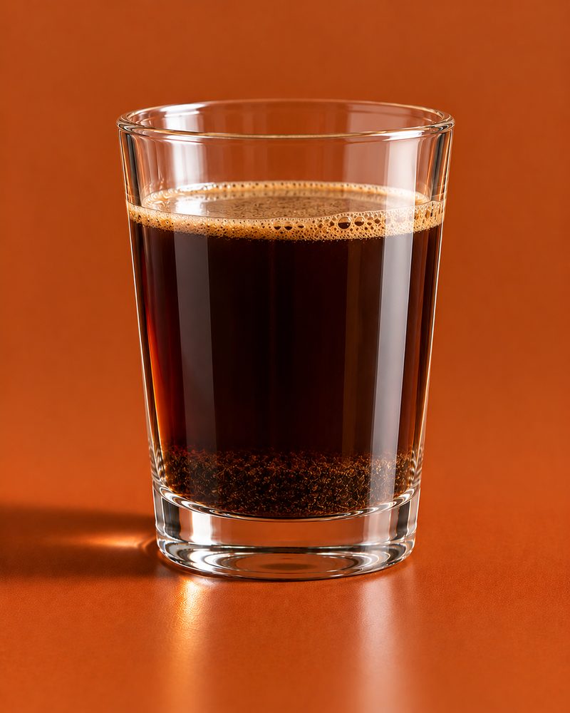 Vue en coupe : Kopi tubruk