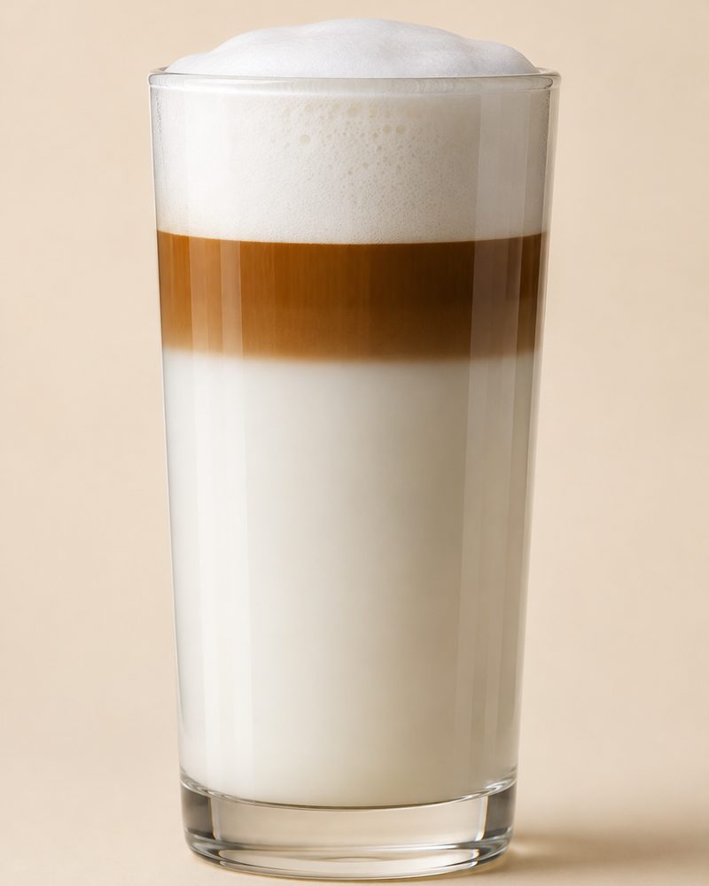 Vue en coupe : Latte macchiato