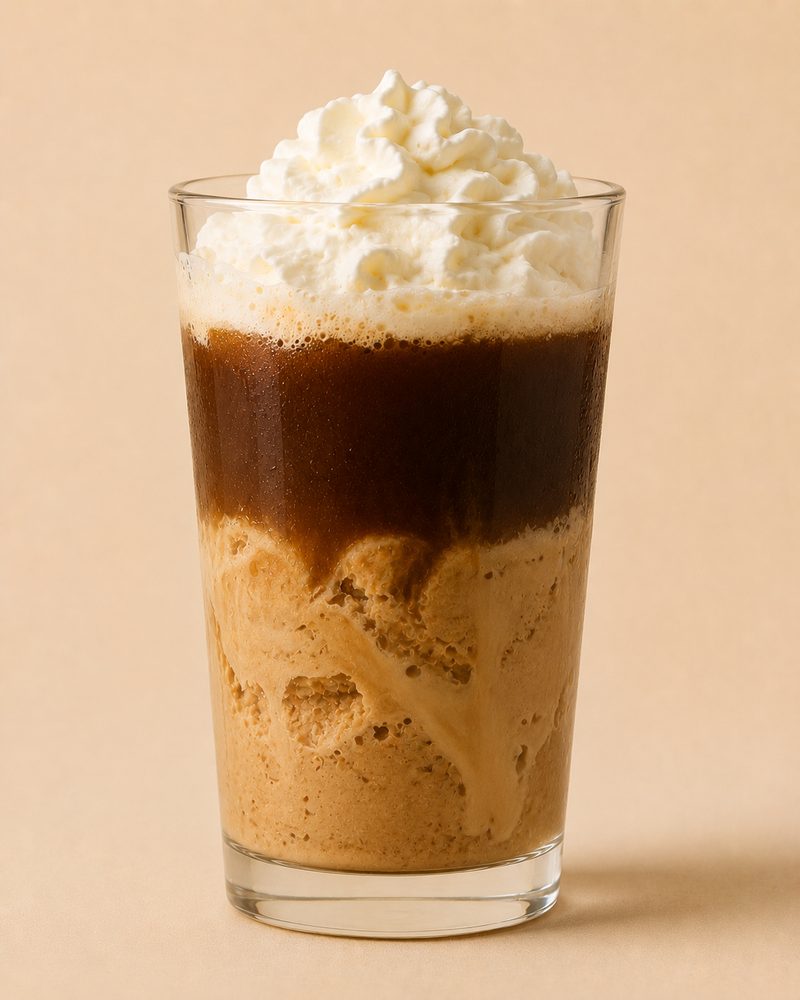 Vue en coupe : Café liégeois
