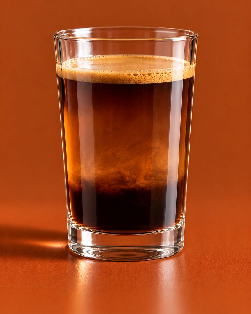 Vue en coupe : Long black