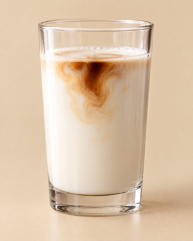 Vue en coupe : Café manchado