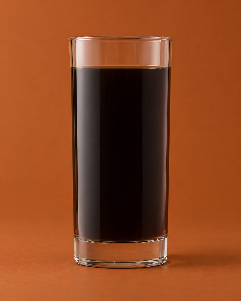 Vue en coupe : Café noir