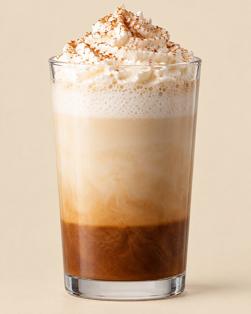 Vue en coupe : Pumpkin spice latte maison