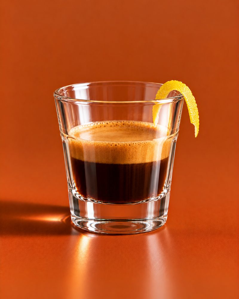 Vue en coupe : Café romano